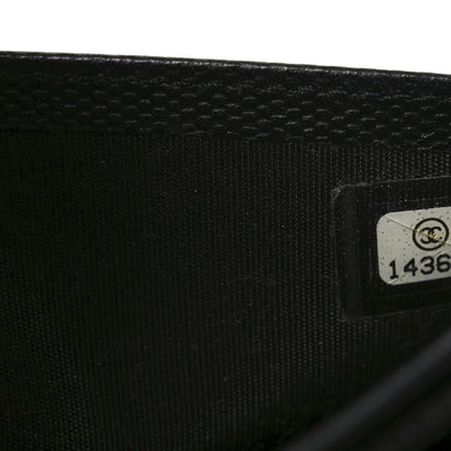 Chanel Grained Calfskin CC Button Yen Wallet Black 8 of 8