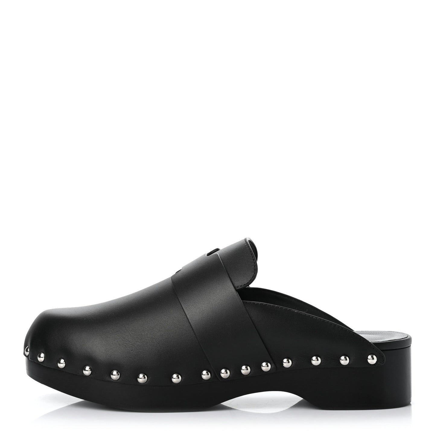 Calfskin Calya Mules 39 Black