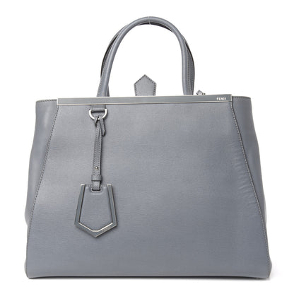 Fendi Vitello Elite Regular 2Jours Tote Grigio 1 of 19