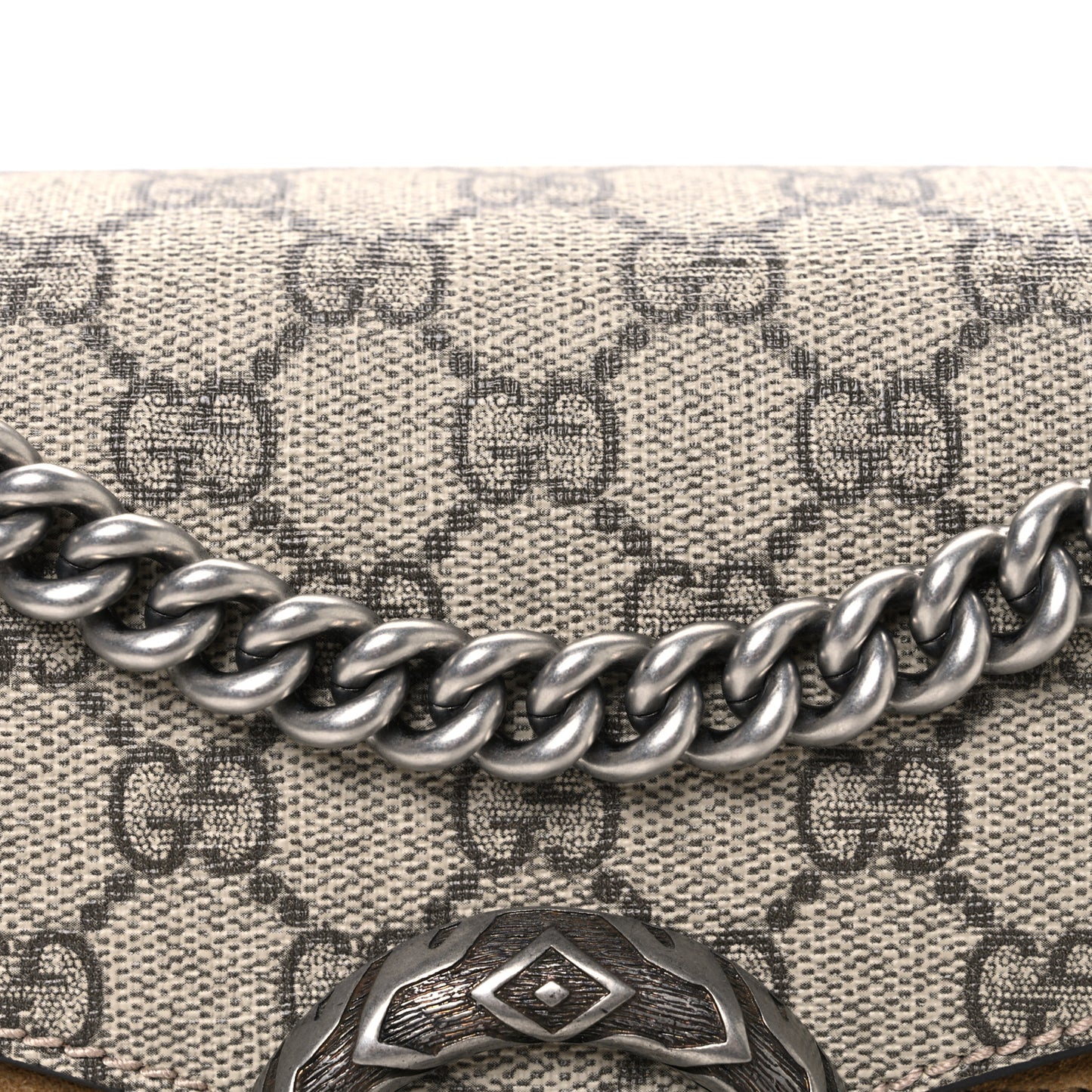 GG Supreme Monogram Small Dionysus Shoulder Bag Taupe
