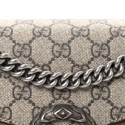 Gucci GG Supreme Monogram Small Dionysus Shoulder Bag Taupe 8 of 10