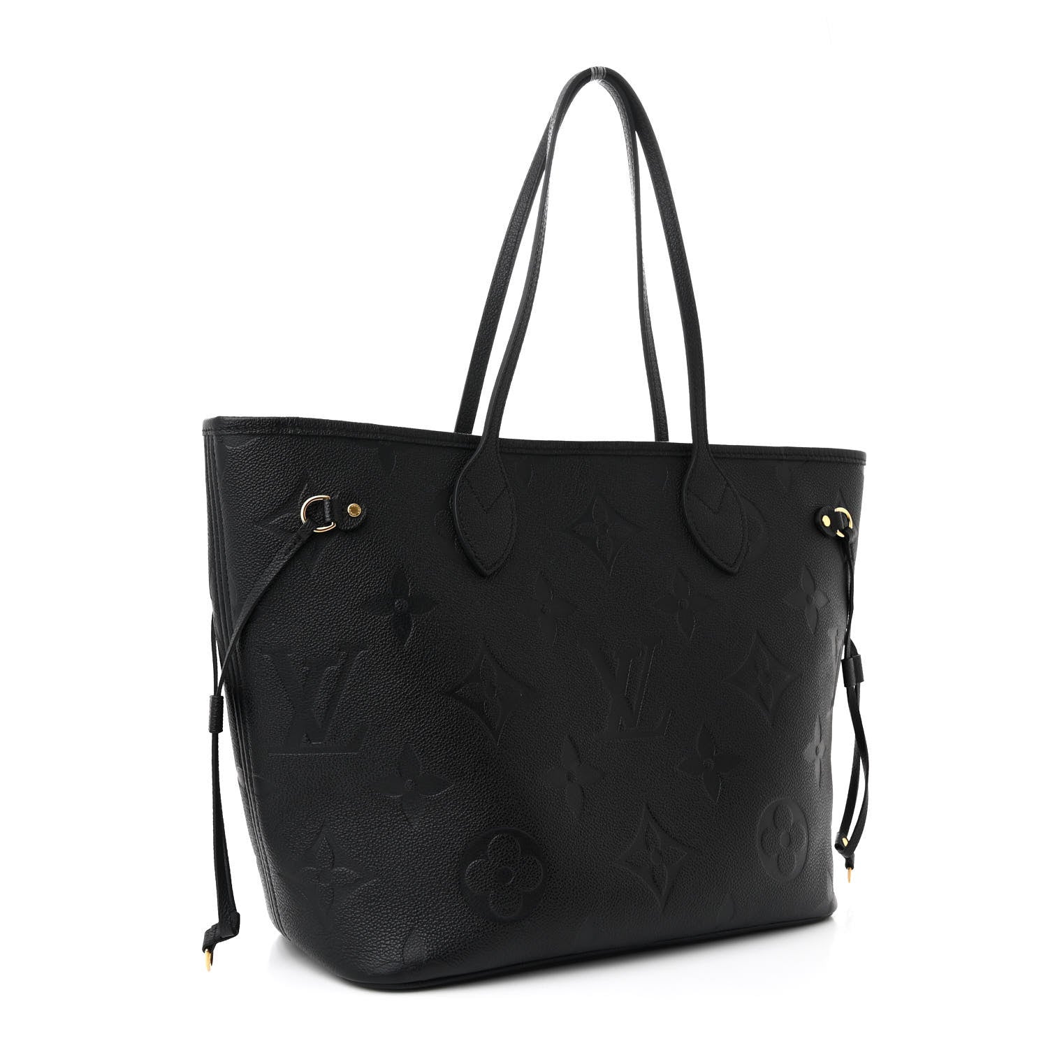 Louis Vuitton Empreinte Monogram Giant Neverfull MM Black 3 of 9