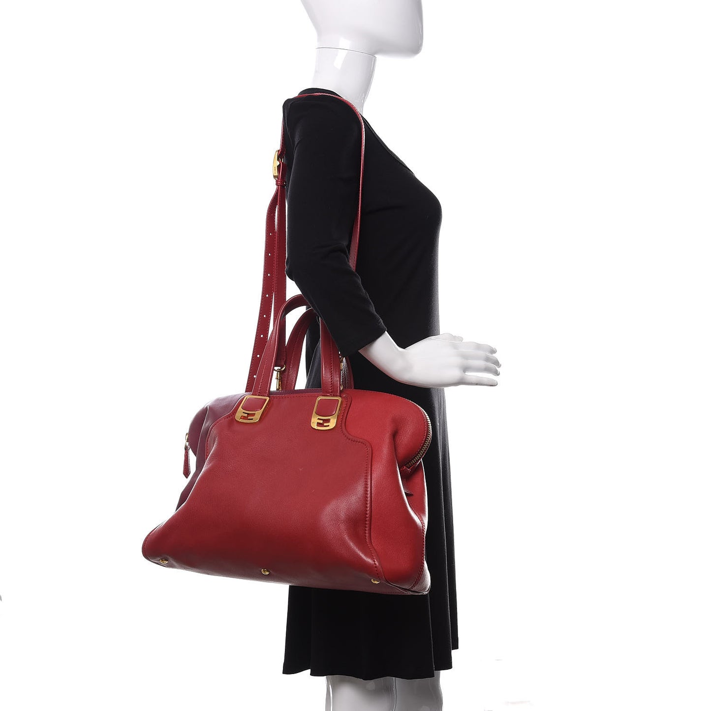 Vitello Capra Alabama Colorblock Large Chameleon Tote Ciliegia Bordeaux Ruby