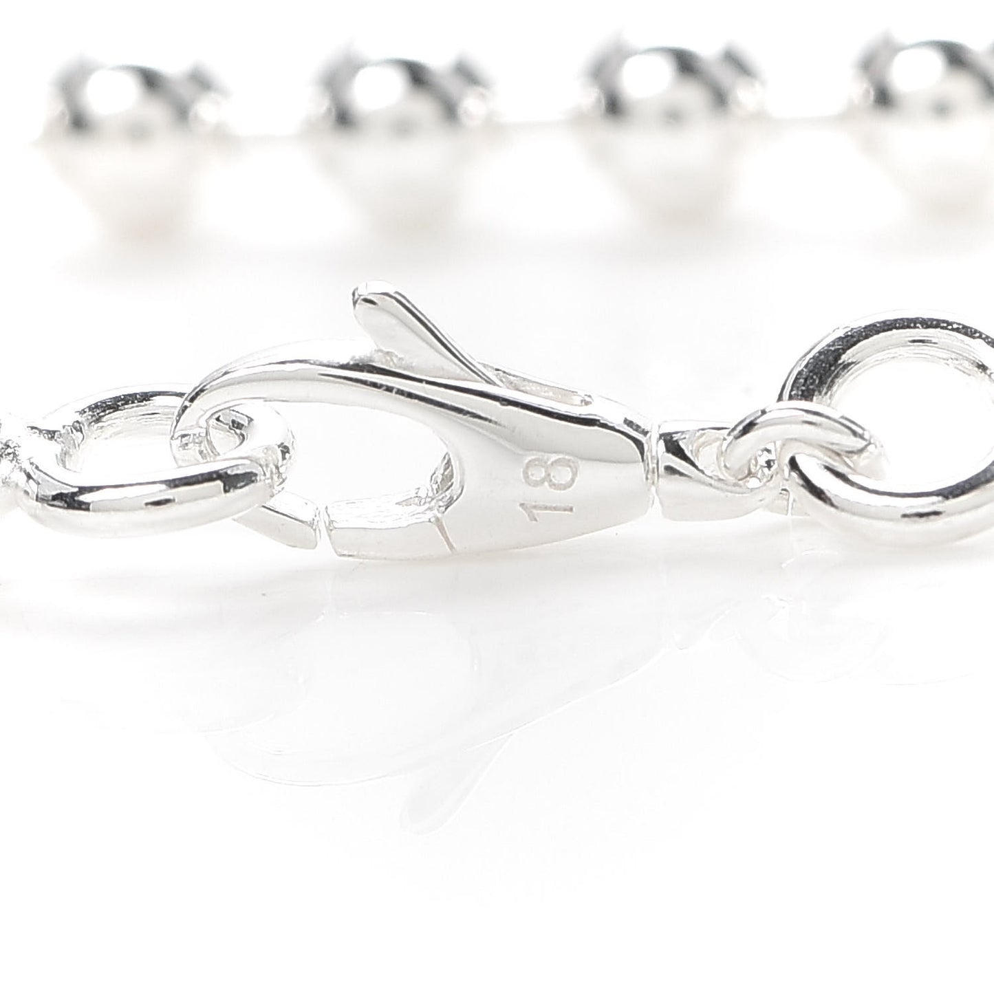 Sterling Silver Interlocking GG Charm Bracelet