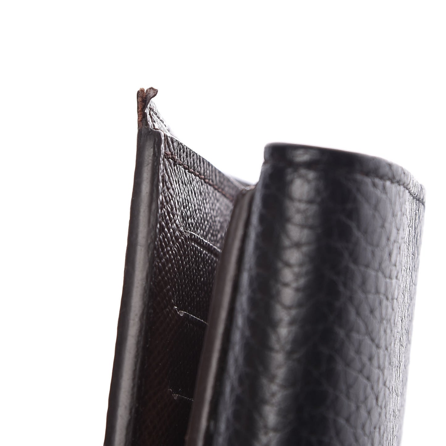 Damier Ebene Normandy Compact Wallet Black