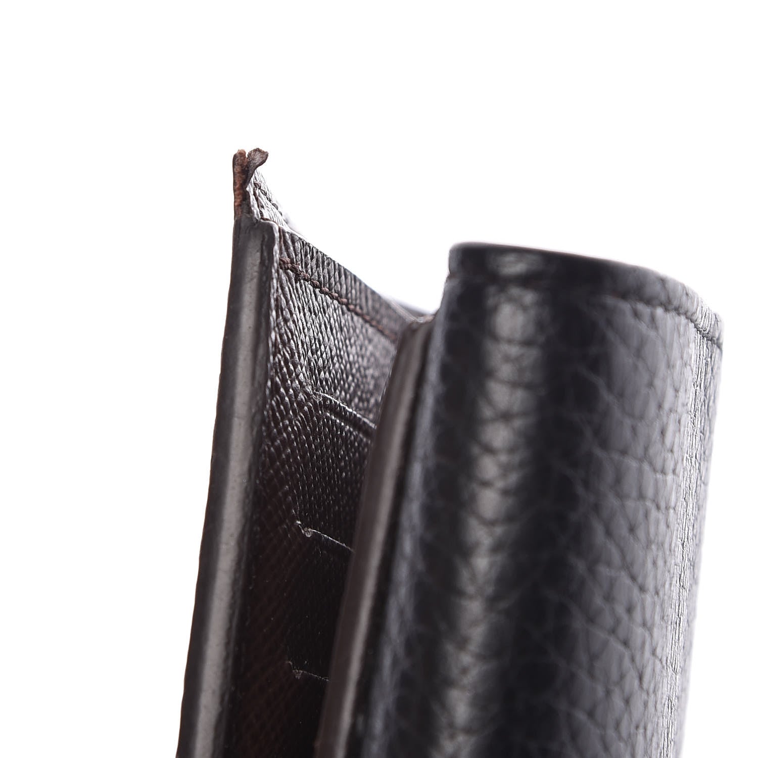 Louis Vuitton Damier Ebene Normandy Compact Wallet Black 12 of 13