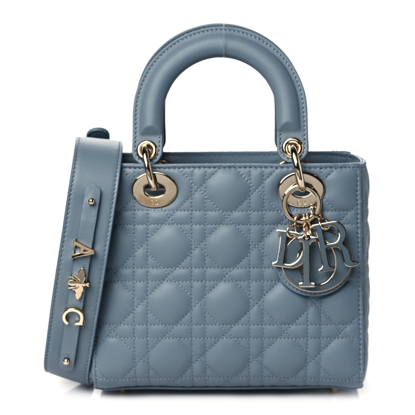 Lambskin Cannage Small My ABCDior Lady Dior Cloud Blue