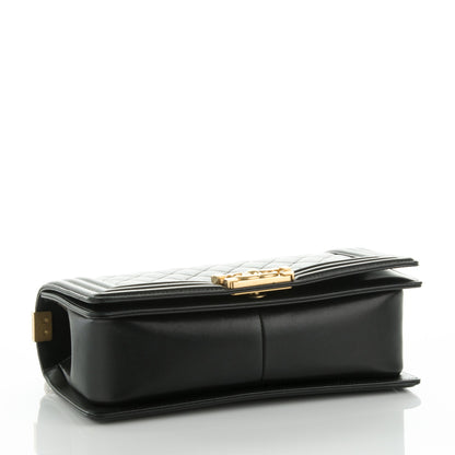 Chanel Lambskin Quilted Medium Boy Flap Black 4 of 7