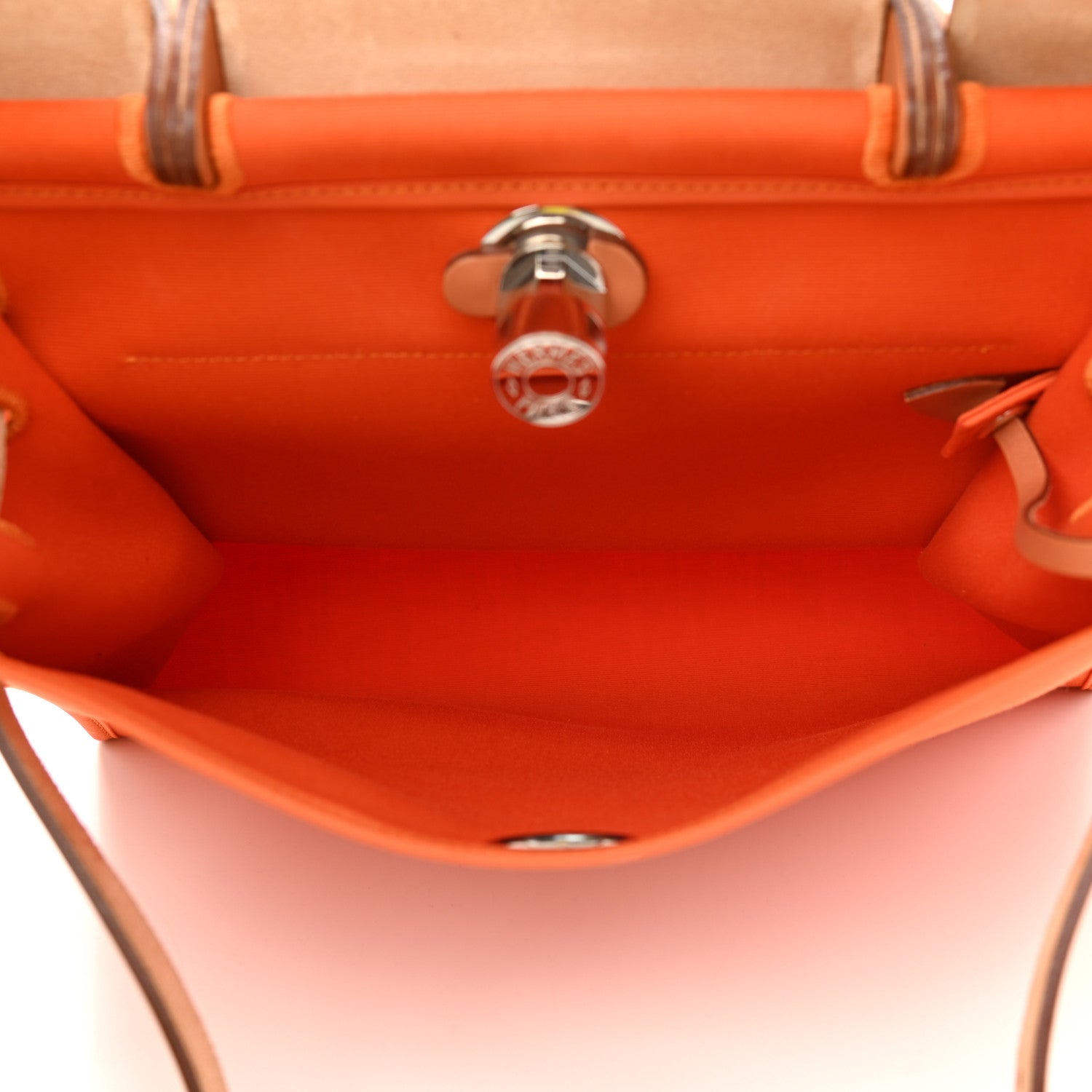 Hermes Toile Vache Hunter Herbag Zip 31 PM Orange 6 of 14