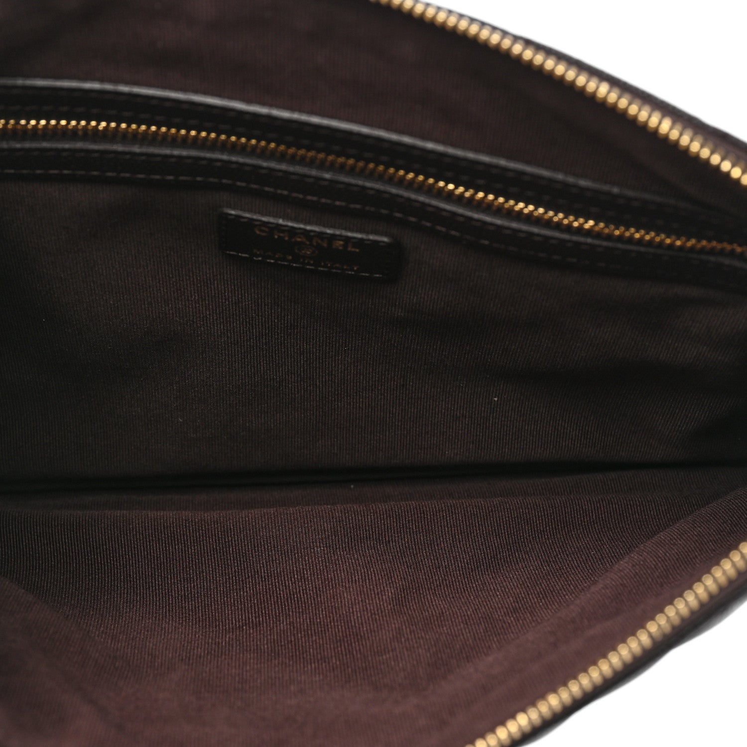 Chanel Caviar Quilted Medium Cosmetic Case Burgundy 5 of 8
