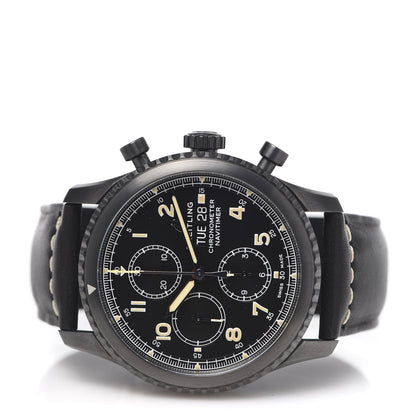 Breitling DLC Coated Stainless Steel Calfskin 43mm Navitimer 8 Chronograph Automatic Watch Black M13314 3 of 9