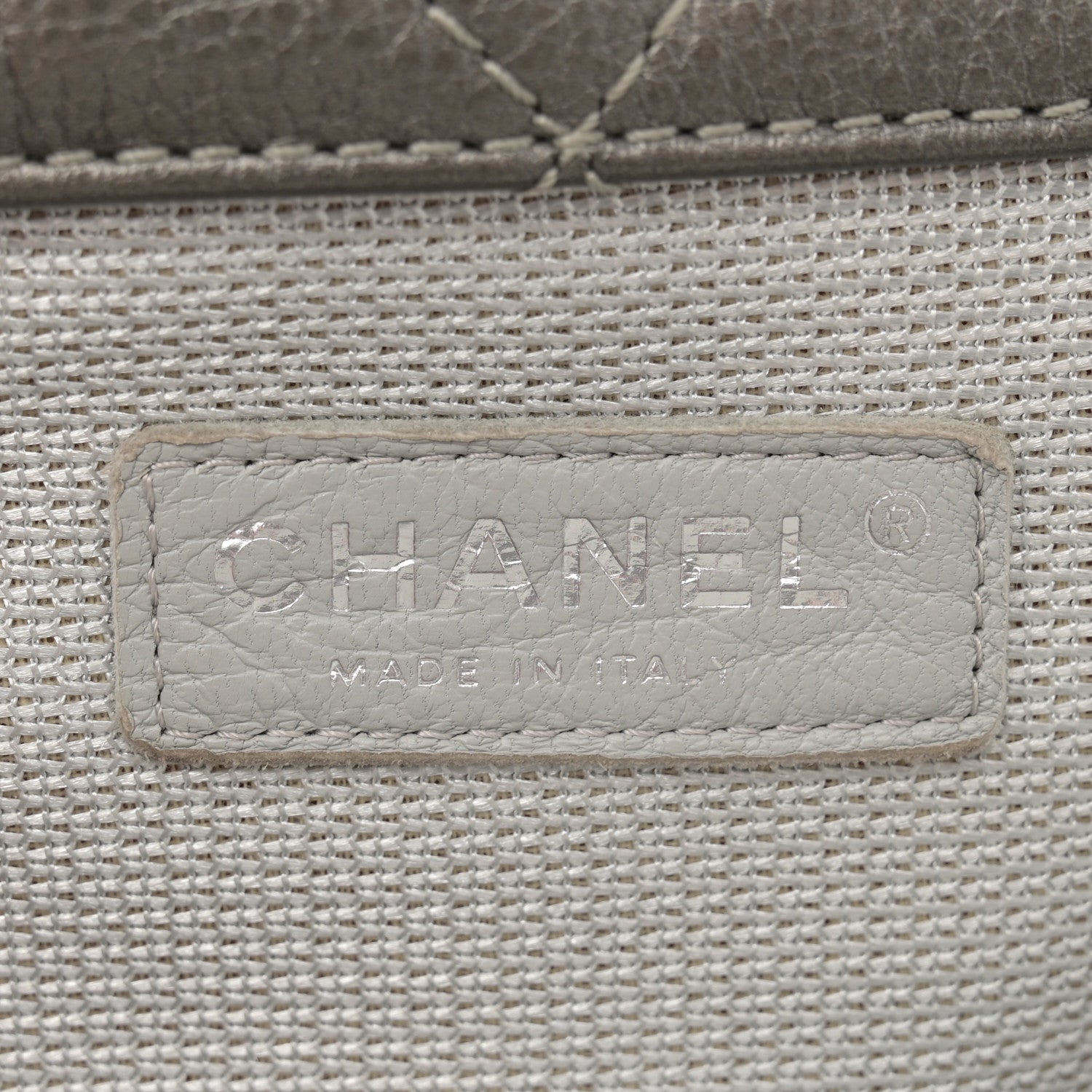Chanel Metallic Metallized Calfskin Quilted XXL Travel Flap Bag Dark Silver 6 of 12