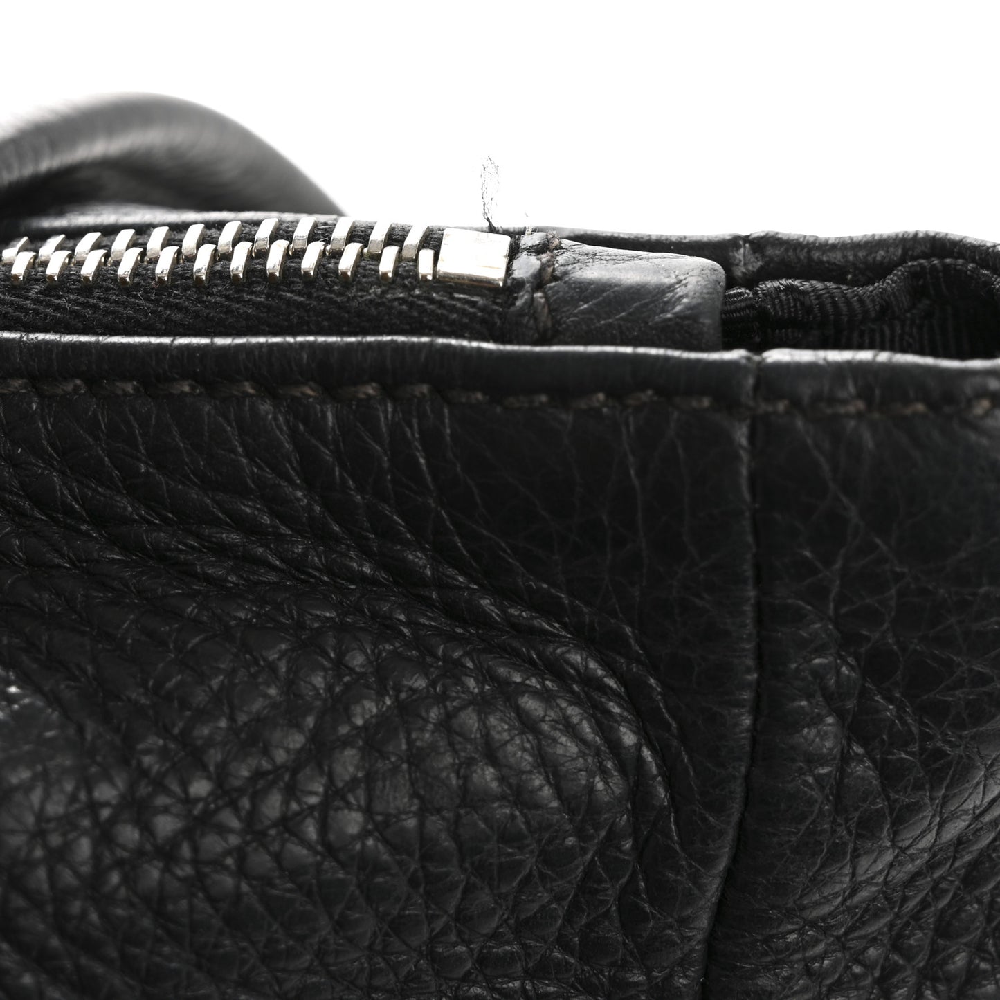 Vitello Daino Shopping Tote Black
