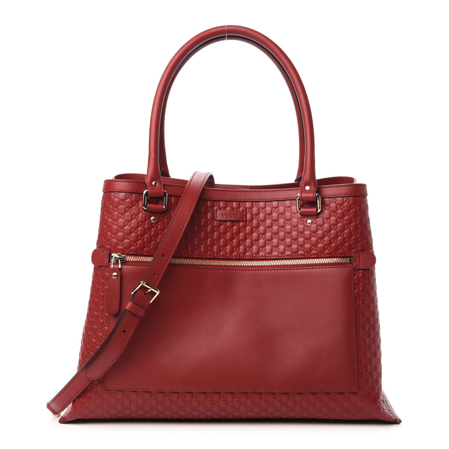 Soft Microguccissima Large Tote Red