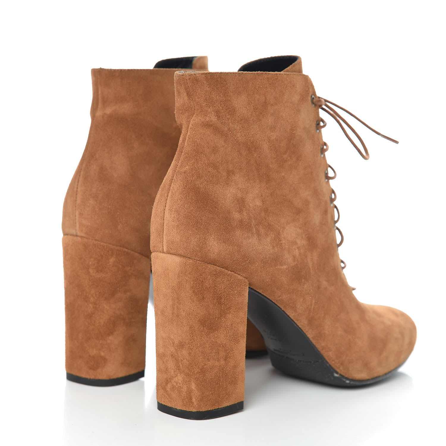 Saint Laurent Suede Otterproof Light Babies 90 Ankle Boots 40.5 Fox Brown 4 of 11