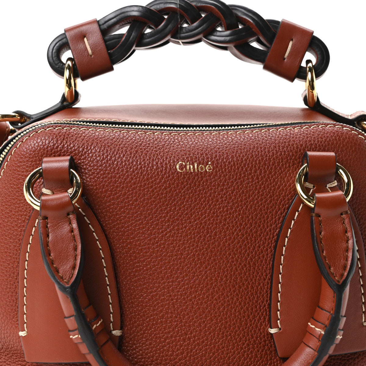 Calfskin Small Daria Sepia Brown