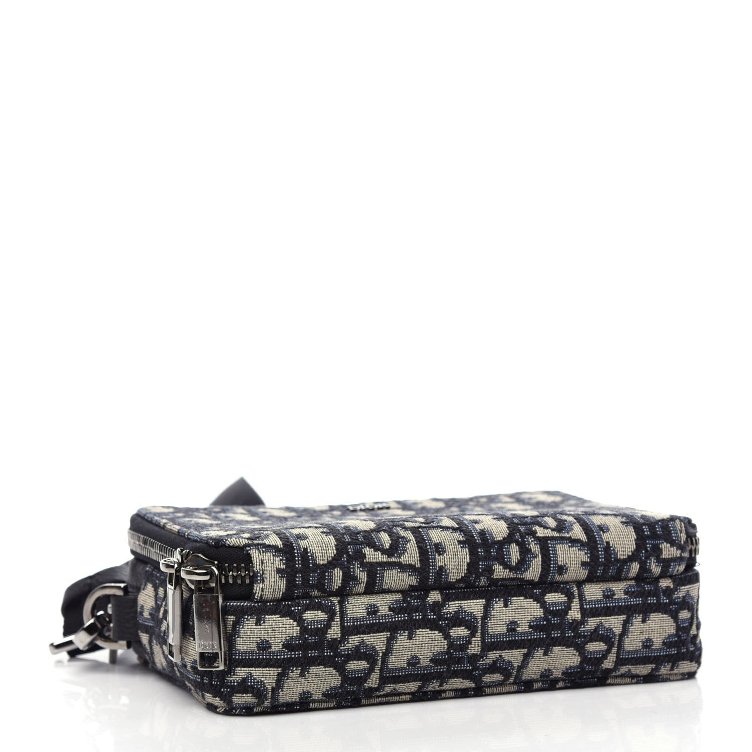 Christian Dior Oblique Pouch Navy Blue 4 of 12