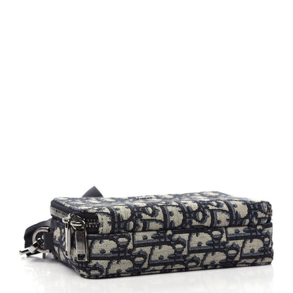 Christian Dior Oblique Pouch Navy Blue 4 of 12