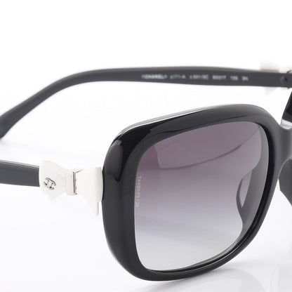 Chanel CC Bow Sunglasses 5171 Black White 7 of 8