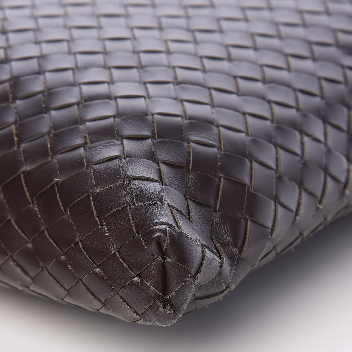 Nappa Intrecciato VN Crossbody Messenger Bag Ebano