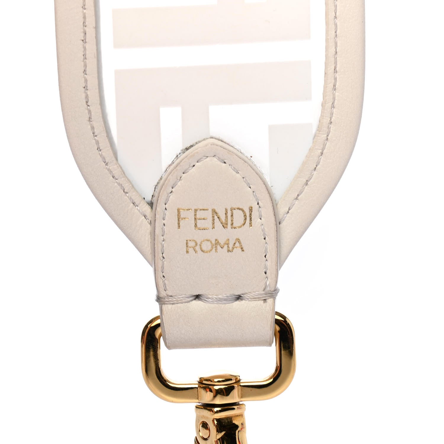 Fendi TPU FF Calfskin Mini Strap You White 3 of 4
