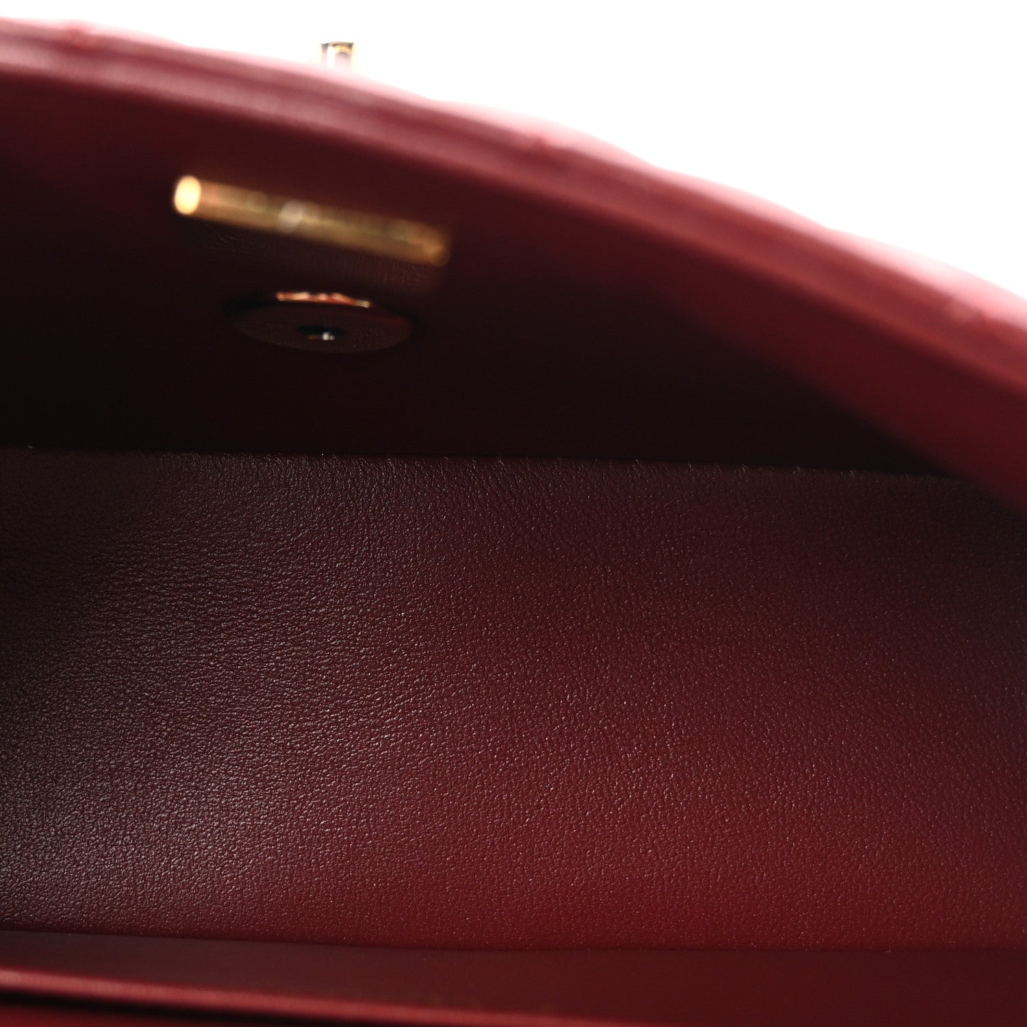 Chanel Lambskin Quilted Mini Rectangular Flap Burgundy 5 of 10