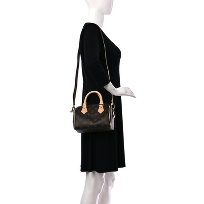 Louis Vuitton Monogram Speedy Bandouliere 20 Black 2 of 7