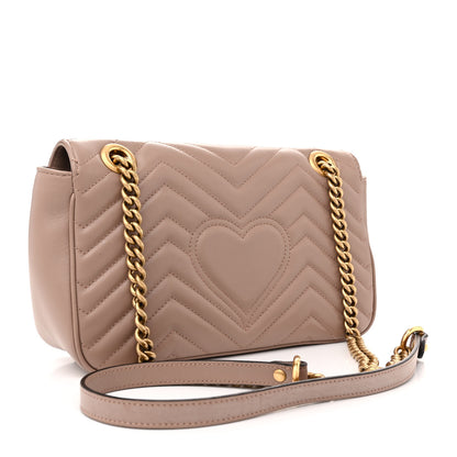Gucci Calfskin Matelasse Small GG Marmont Porcelain Rose 3 of 11