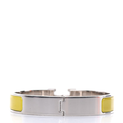 Hermes Enamel Narrow Clic Clac H Bracelet GM Chartreuse 3 of 6