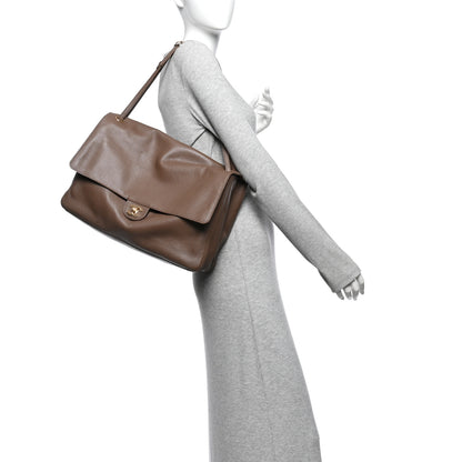 Chanel Grained Calfskin Souplissimo Maxi Flap Light Brown 2 of 10