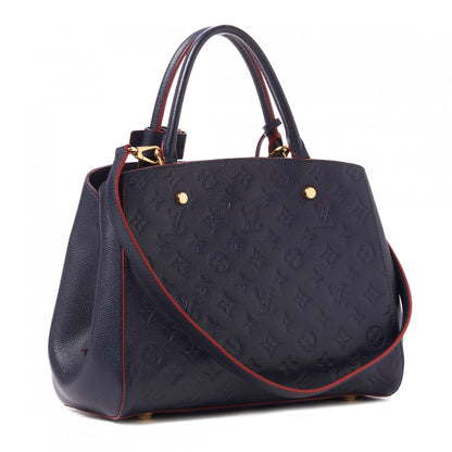 Louis Vuitton Empreinte Montaigne MM Marine Rouge 3 of 8