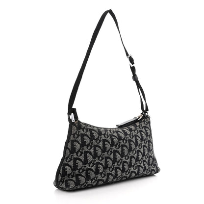 Christian Dior Monogram Shoulder Bag Pochette Black 3 of 14