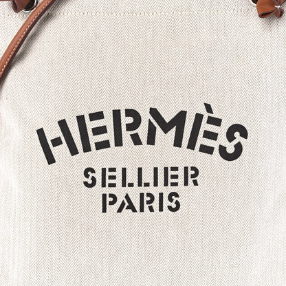 Hermes Canvas Swift Aline Grooming Bag Gold 7 of 10