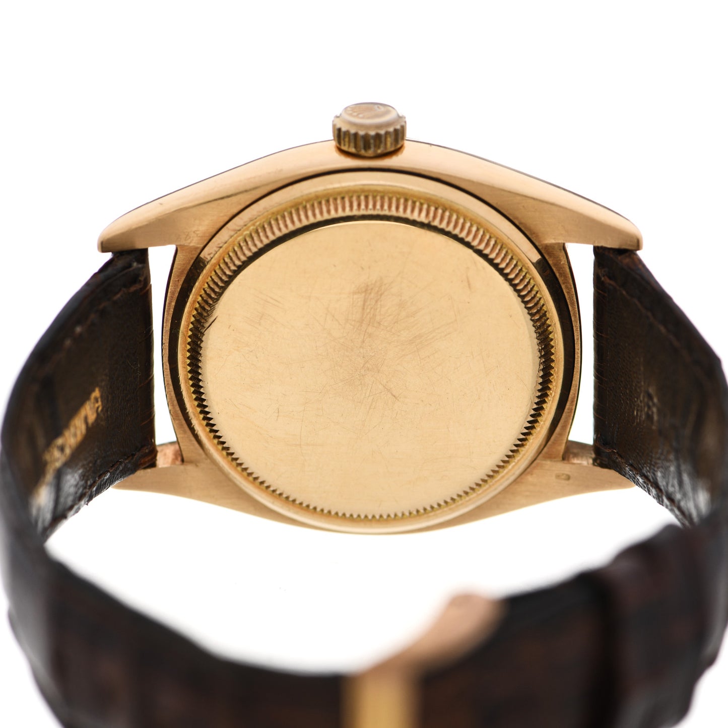 18K Yellow Gold Alligator 36mm Oyster Perpetual Datejust Watch 6605