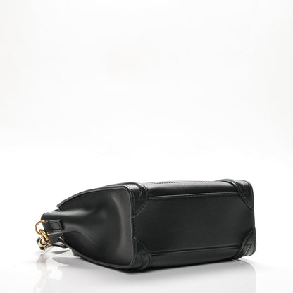 Celine Smooth Calfskin Nano Luggage Black 4 of 6