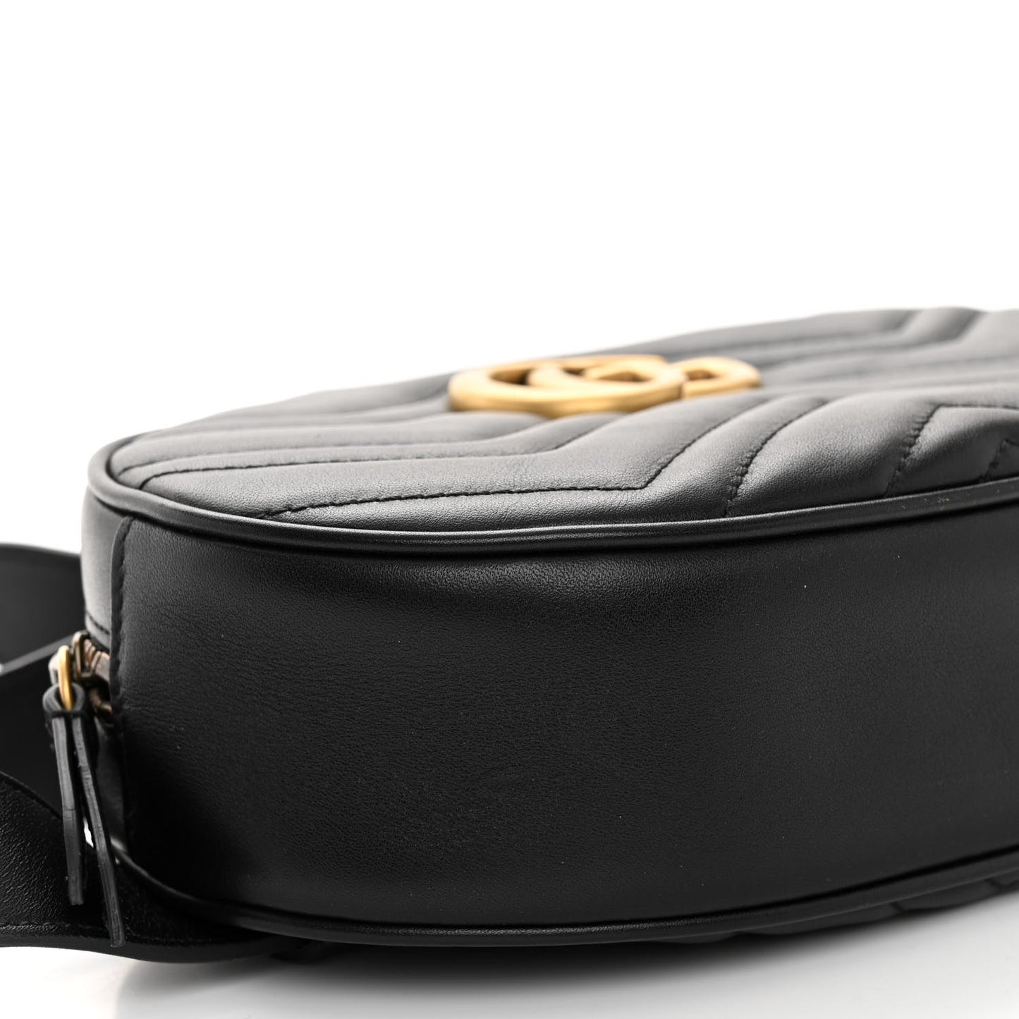 Calfskin Matelasse GG Marmont Belt Bag 85 34 Black