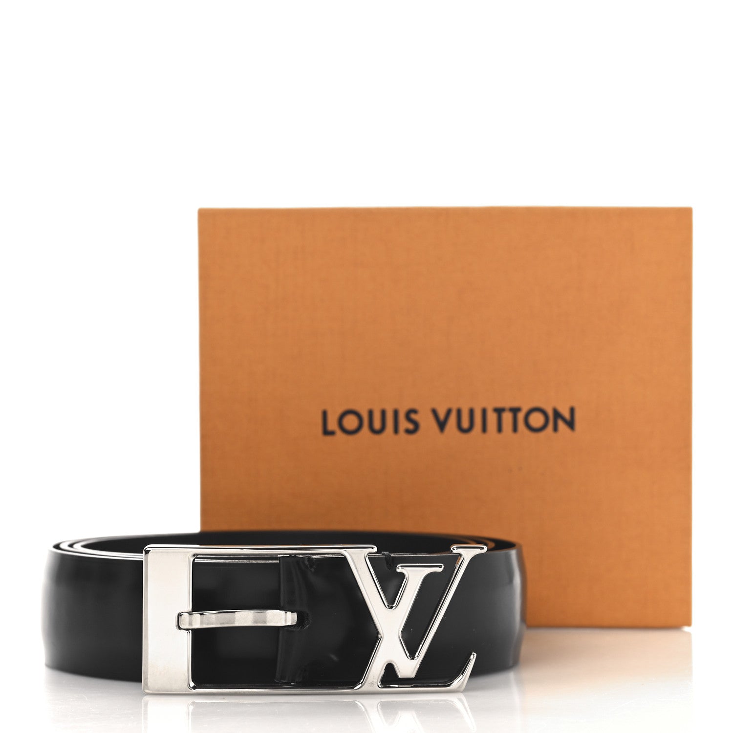 Louis Vuitton Calfskin 35mm LV Skyline Belt 100 40 Black 7 of 7