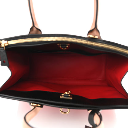 Louis Vuitton Calfskin City Steamer MM Rouge Black 7 of 10