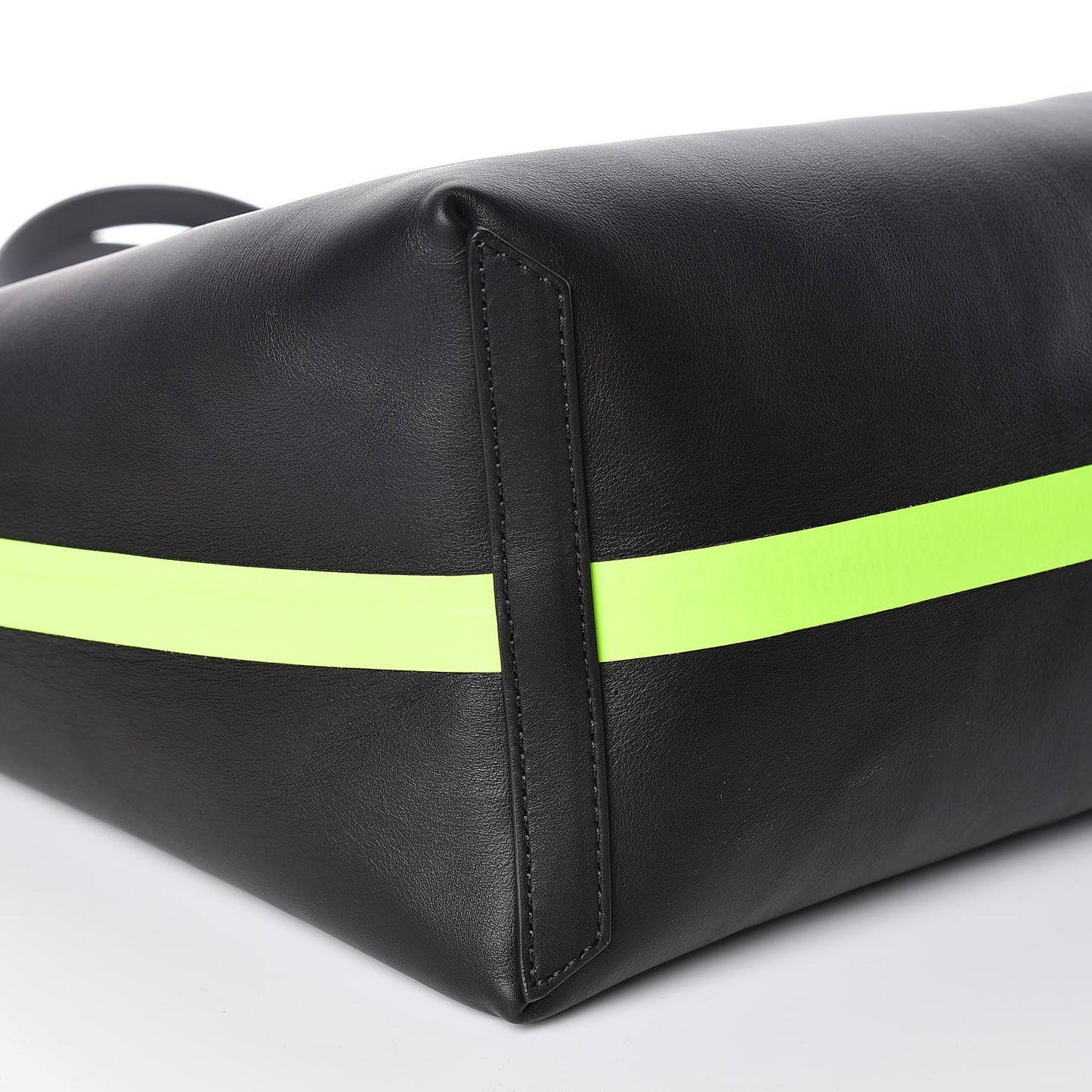 Canvas Mega Check The Giant Reversible Tote Black Neon Yellow