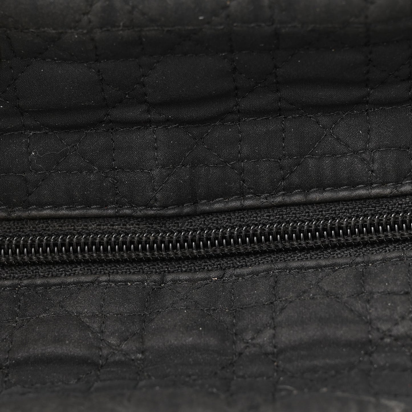 Nylon Cannage Medium Lady Dior Black