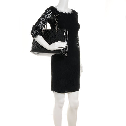 Chanel Patent Grand Shopping Tote GST Black 2 of 7