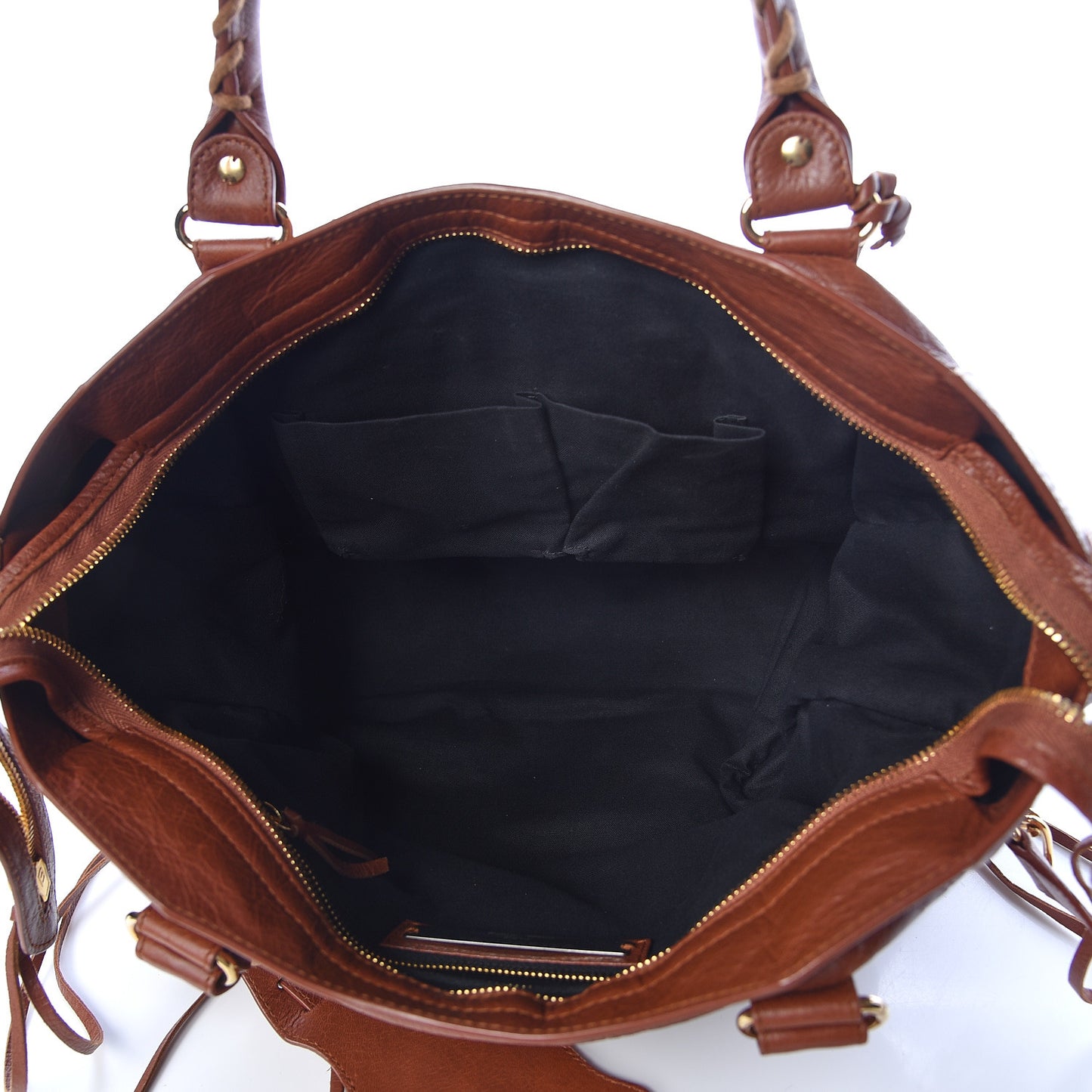 Agneau Classic Gold Hardware City Marron Cognac