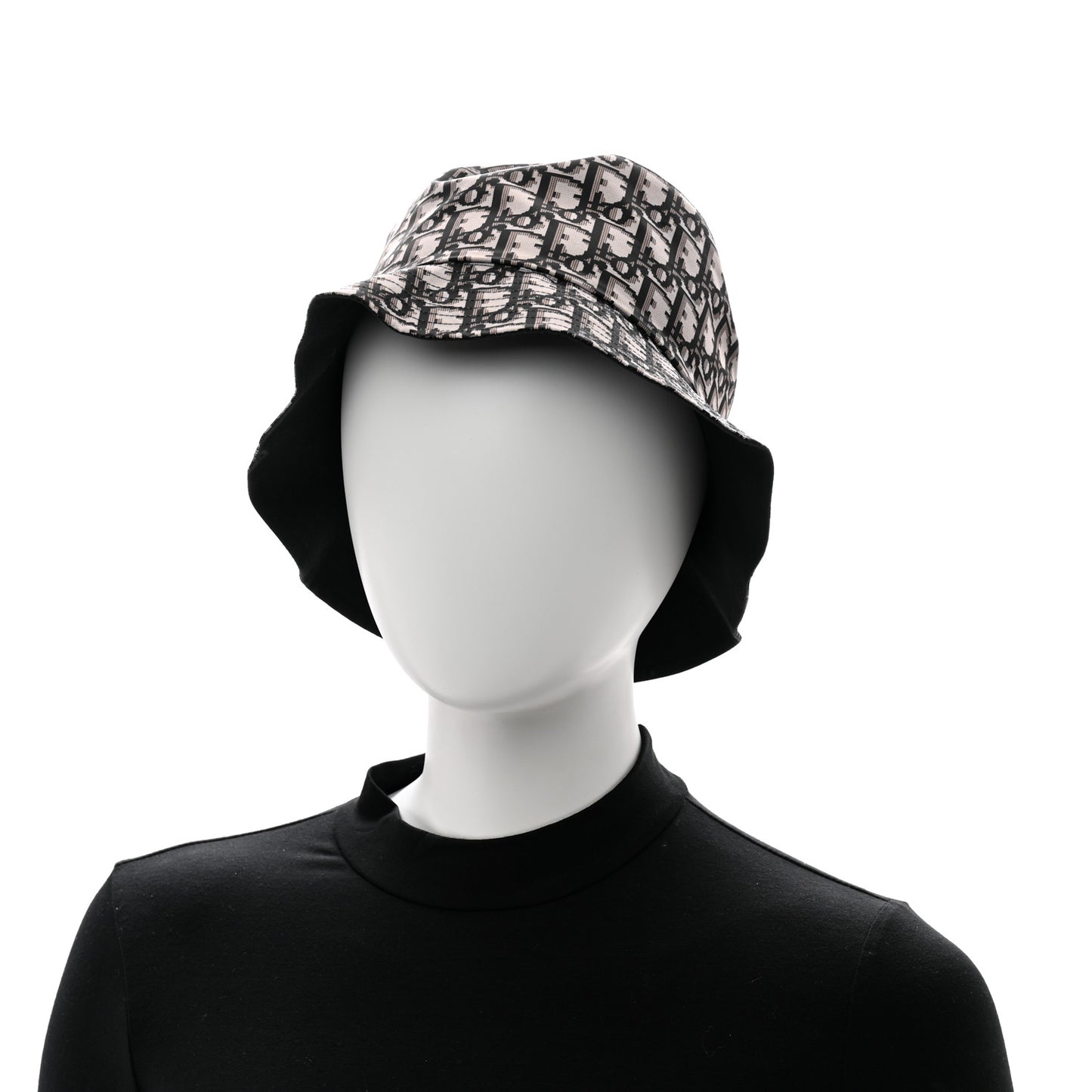 Oblique Reversible Teddy-D Brim Bucket Hat 57 Black
