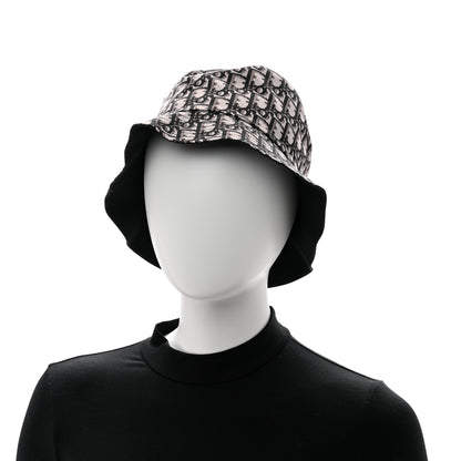 Christian Dior Oblique Reversible Teddy-D Brim Bucket Hat 57 Black 8 of 13