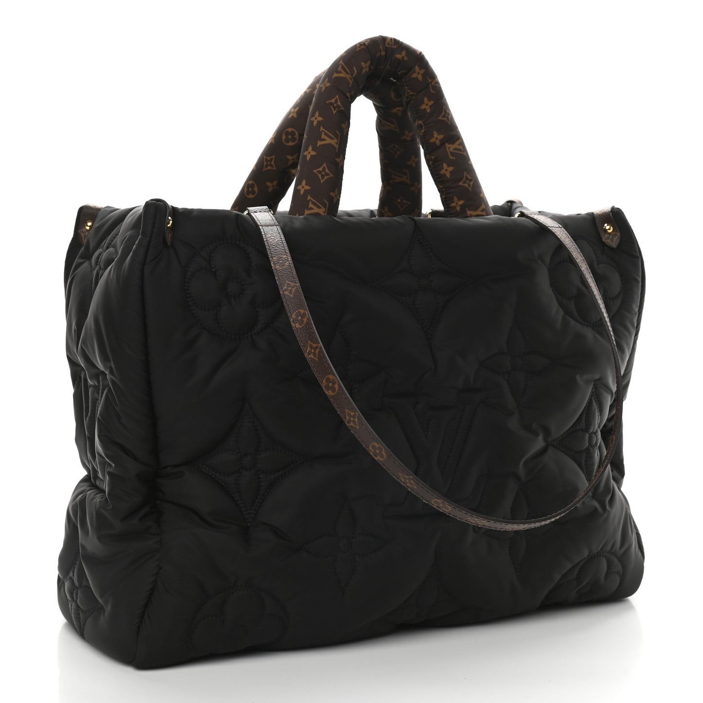 Econyl Monogram Pillow Giant Onthego GM Black