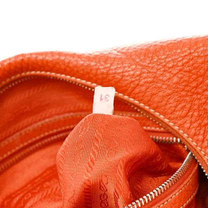 Prada Vitello Daino Hobo Papaya 7 of 17