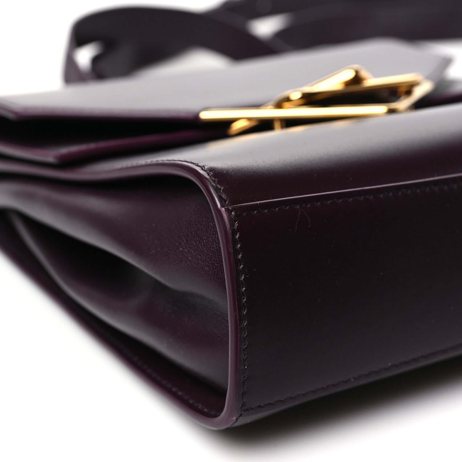 Bottega Veneta Box Calfskin Nappa Clip Bag Grape 8 of 10