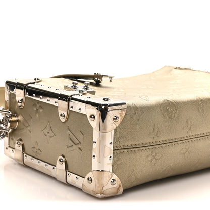 Louis Vuitton Calfskin Debossed Monogram Side Trunk Light Gold 8 of 9