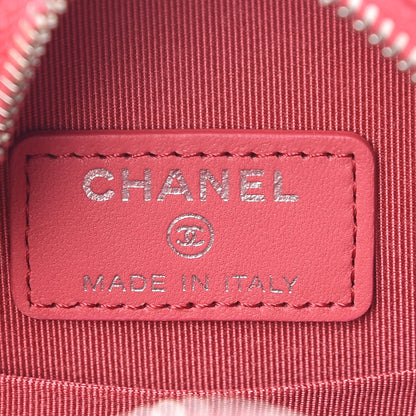 Chanel Lambskin Quilted Round Clutch With Chain Pink 5 of 8