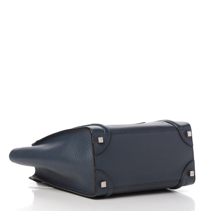 Celine Drummed Calfskin Micro Luggage Orage 4 of 10